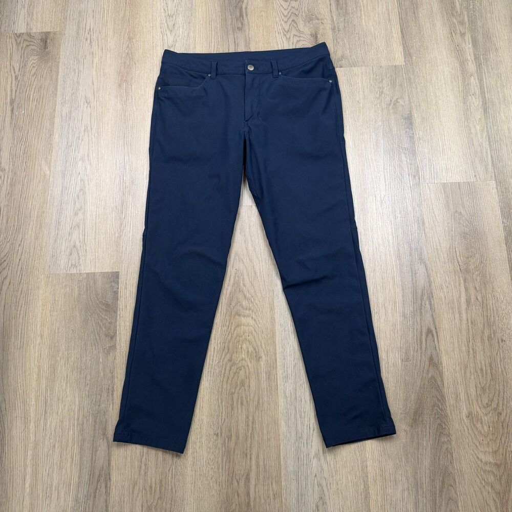 Lululemon Pants Mens 32 Blue 5 Pocket Slim Fit Stretch Chino Golf Casual